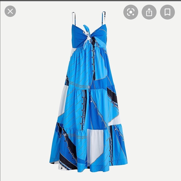 NWT JCREW Cotton Poplin Max in Ratti Regatta print - Picture 4 of 6